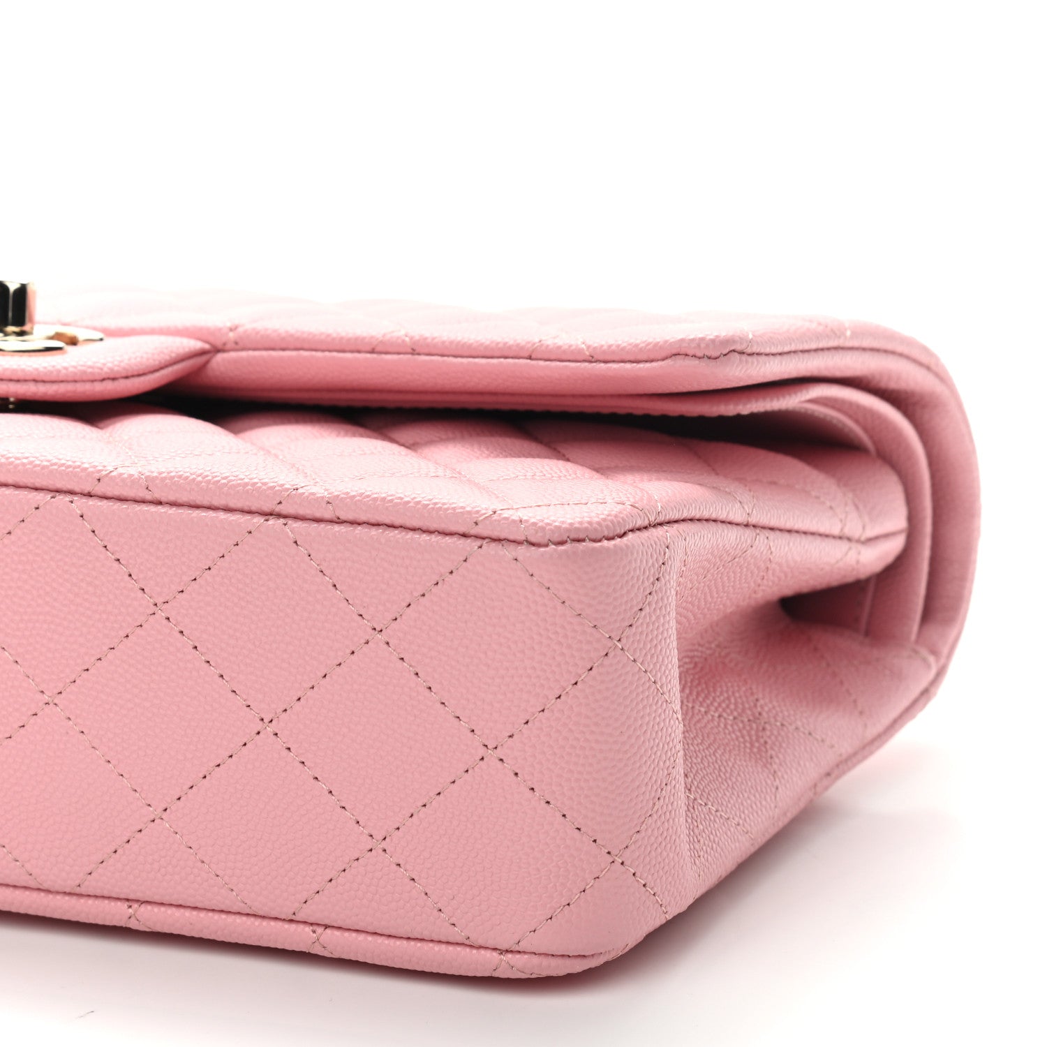 Chanel Caviar Quilted Medium Double Flap Pink 8 of 11
