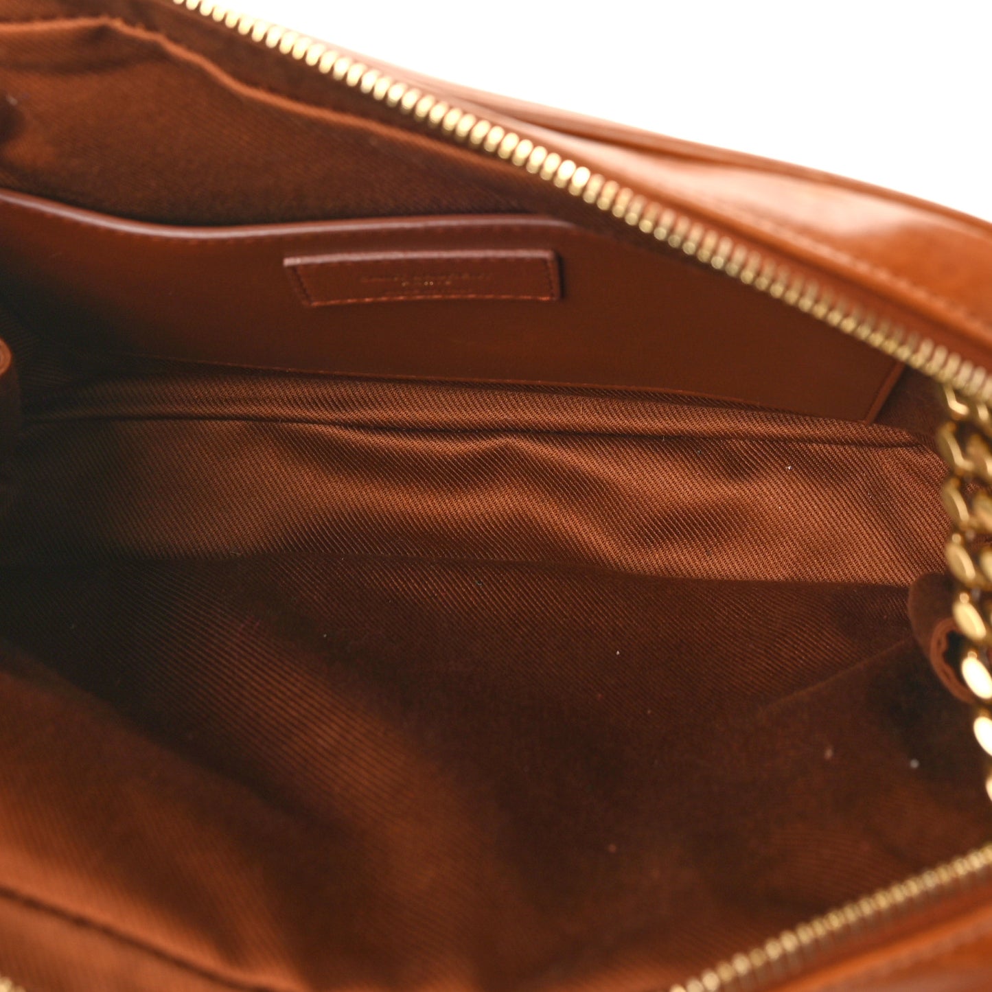 Calfskin Monogram Medium Niki Chain Satchel Cognac