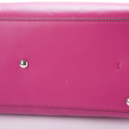 Fendi Vitello Dolce Shiny Nappa Petite 3Jours Tote Magenta Carbone 14 of 16