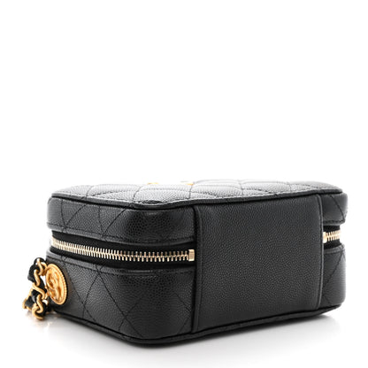 Chanel Caviar Quilted Twist Your Buttons Clutch With Chain Black 4 of 10
