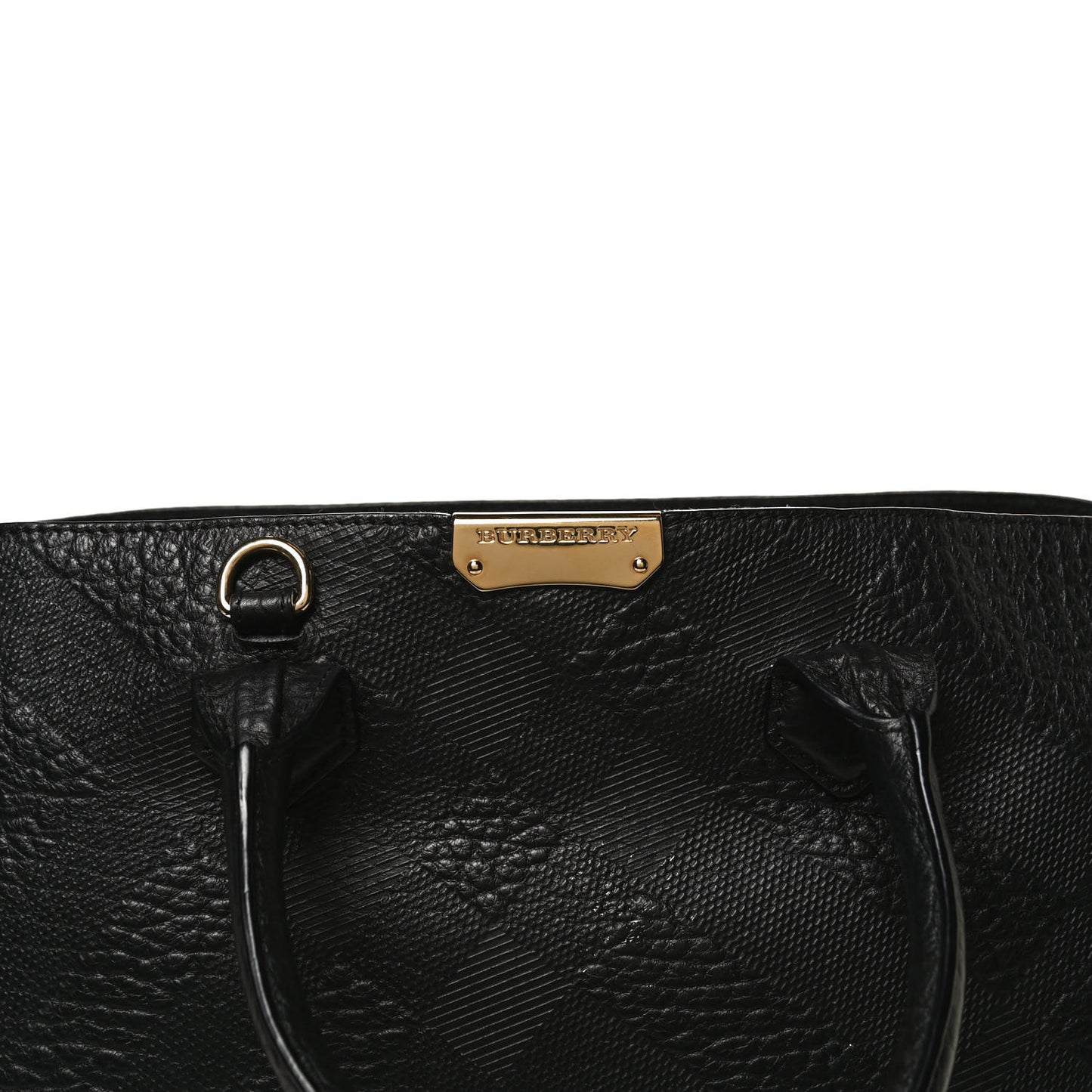 Signature Grain Medium Dewsbury Tote Black