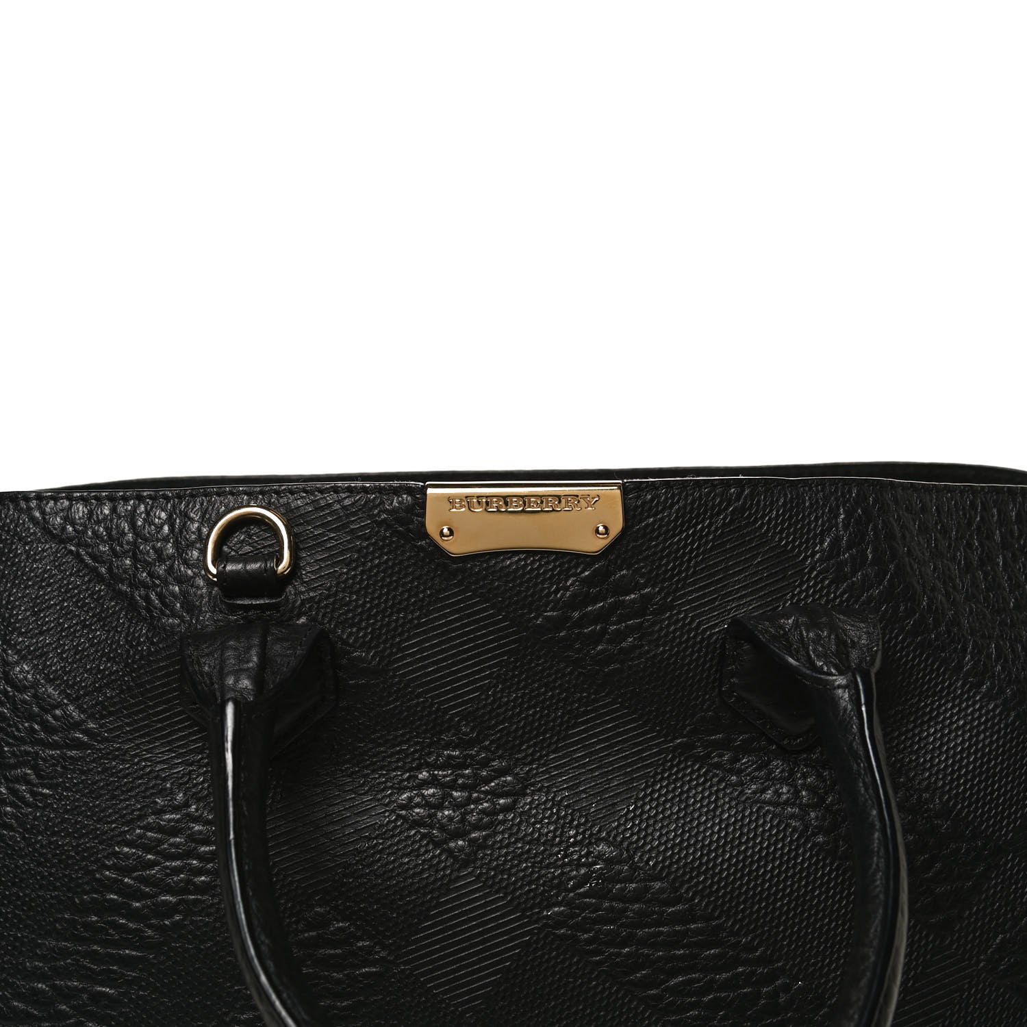 Burberry Signature Grain Medium Dewsbury Tote Black 7 of 16