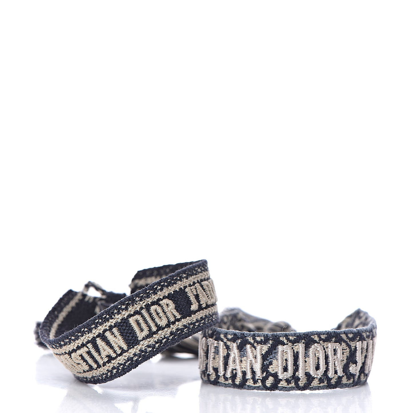 Woven Cotton J'Adior Friendship Bracelet Set Navy