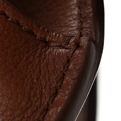 The Row Polished Saddle Calfskin Soft Margaux 12 New Burgundy 10 of 10