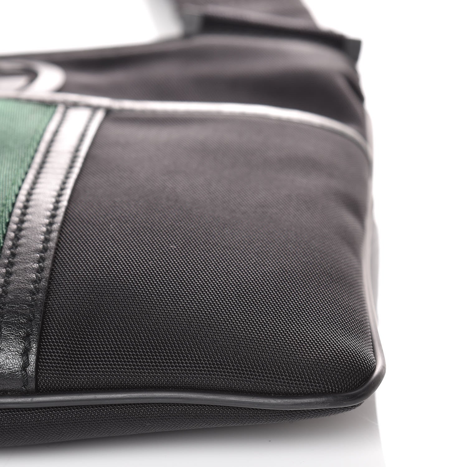 Gucci Nylon Web Interlocking G Messenger Bag Black 9 of 10