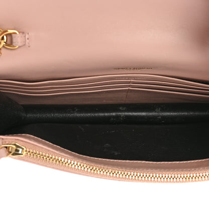 Saint Laurent Smooth Calfskin Classic Monogram Kate Tassel Chain Wallet Pale Pink 6 of 29