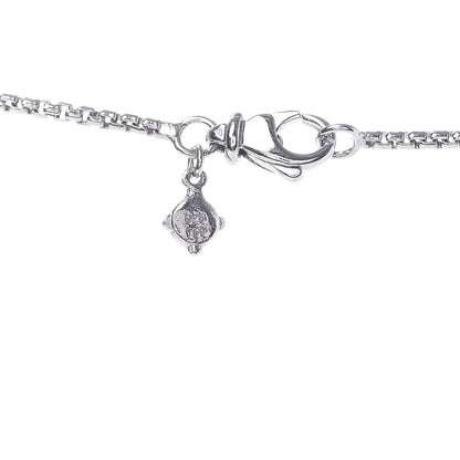David Yurman Sterling Silver 18K White Gold Blue Topaz Orb Station Necklace 5 of 5