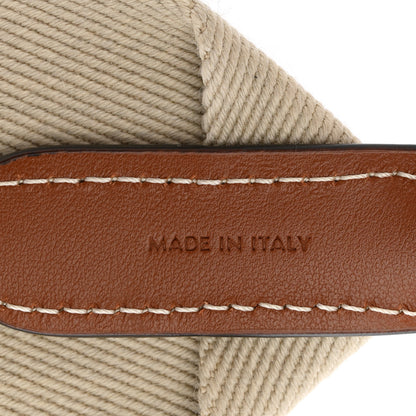 Celine Jacquard Wool Logo Short Strap Beige White 5 of 5