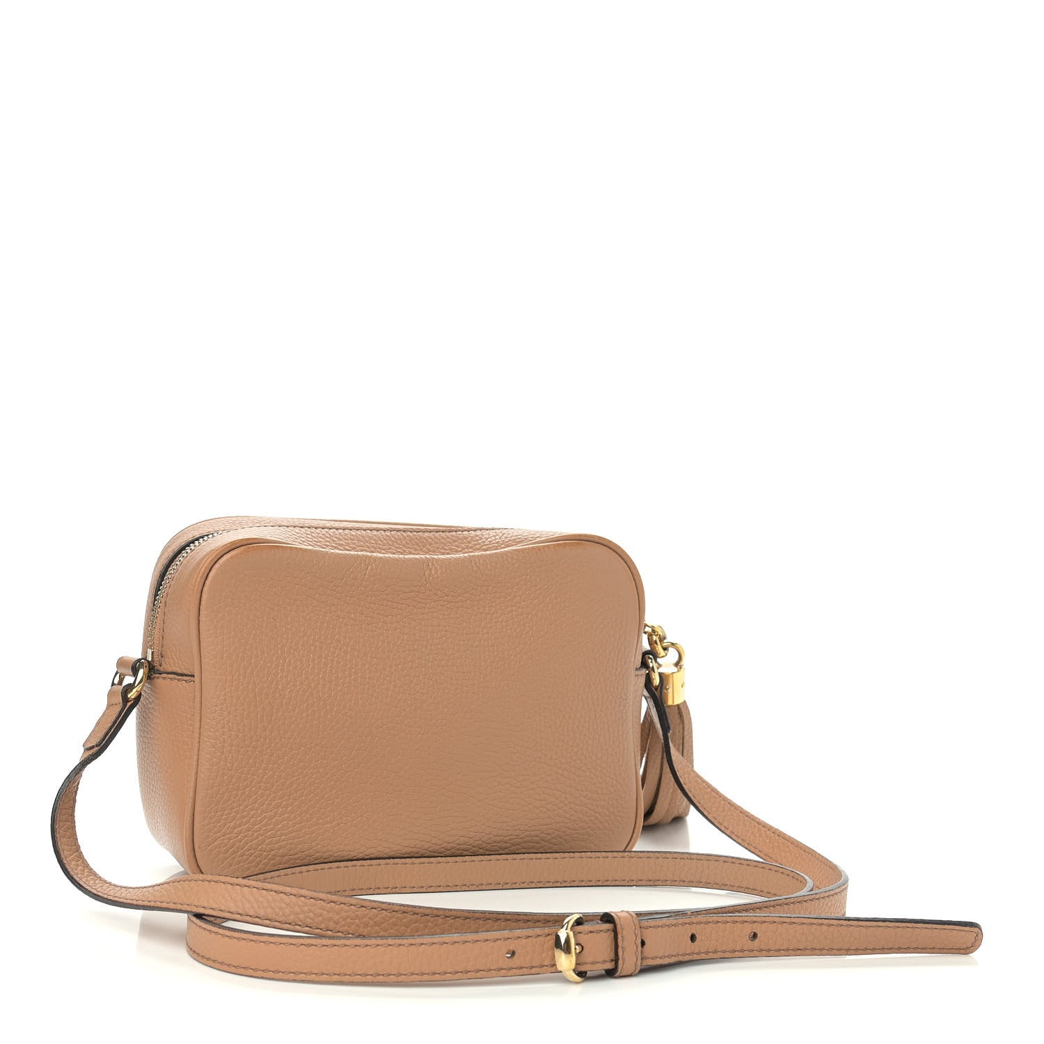 Gucci Pebbled Calfskin Small Soho Disco Bag Camelia 3 of 13