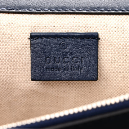 Gucci Calfskin Bee Embroidered Medium Dionysus Shoulder Bag White Blue Hibiscus Red 6 of 13