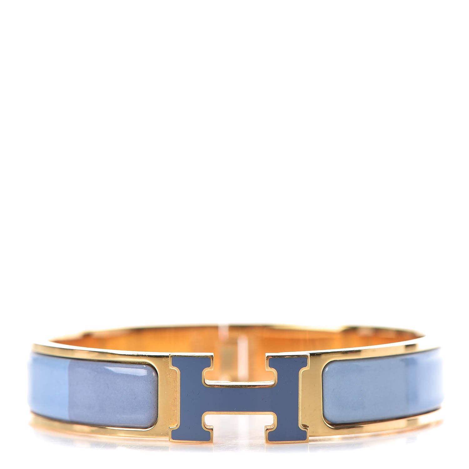 Hermes Enamel Narrow Clic Clac H Rainbow Bracelet PM Rainbow Bleu 1 of 5