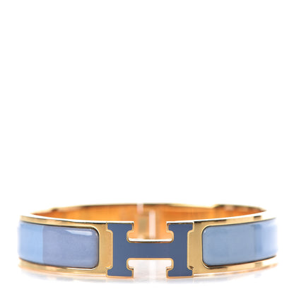Hermes Enamel Narrow Clic Clac H Rainbow Bracelet PM Rainbow Bleu 1 of 5