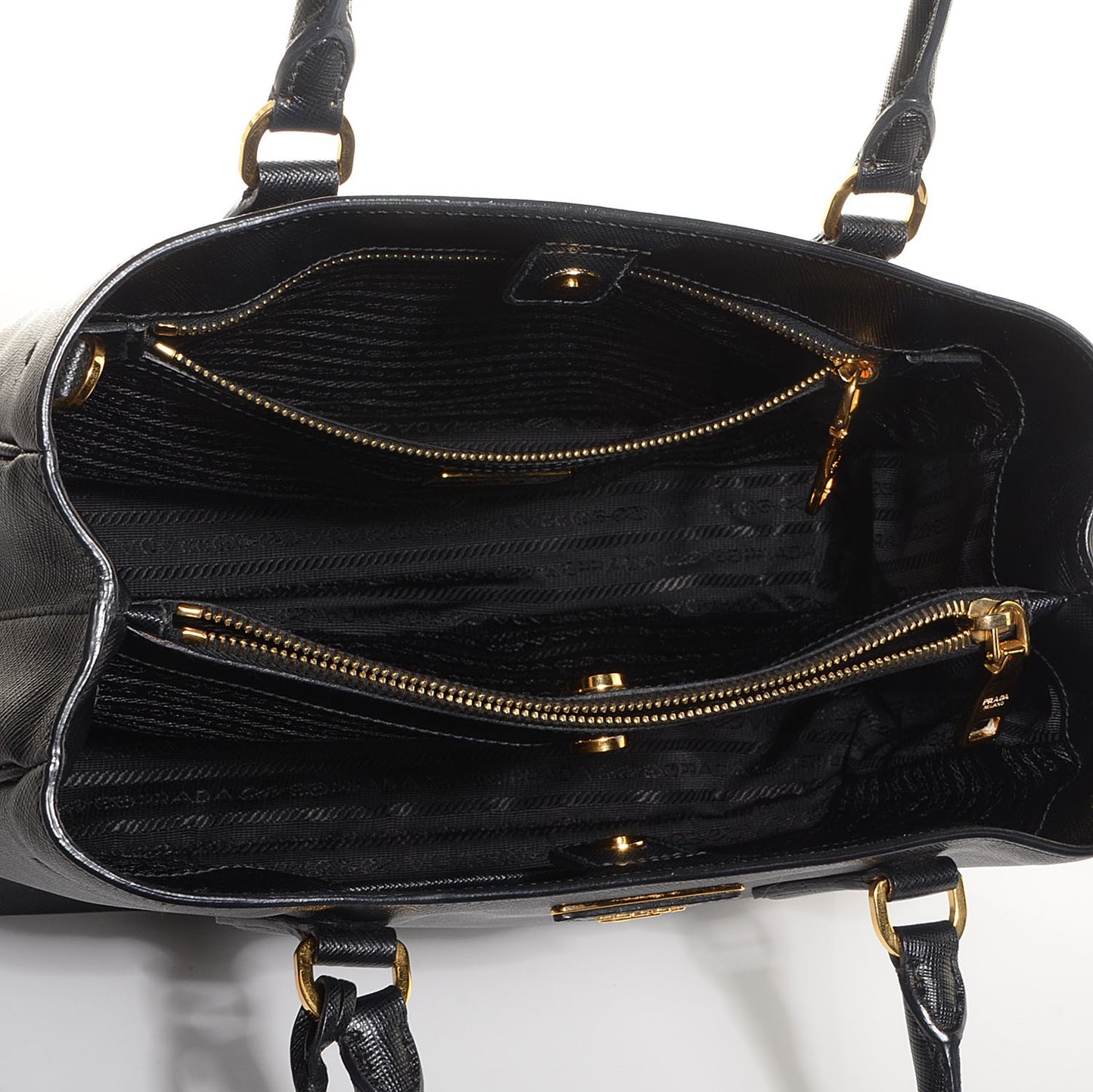 Saffiano Lux Medium Tote Nero Black