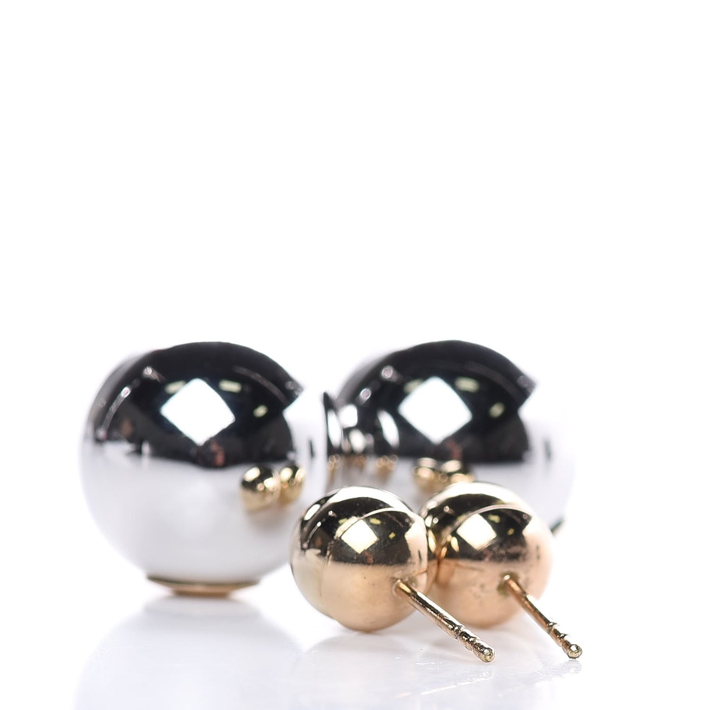 Mise En Dior Tribal Earrings Silver Gold