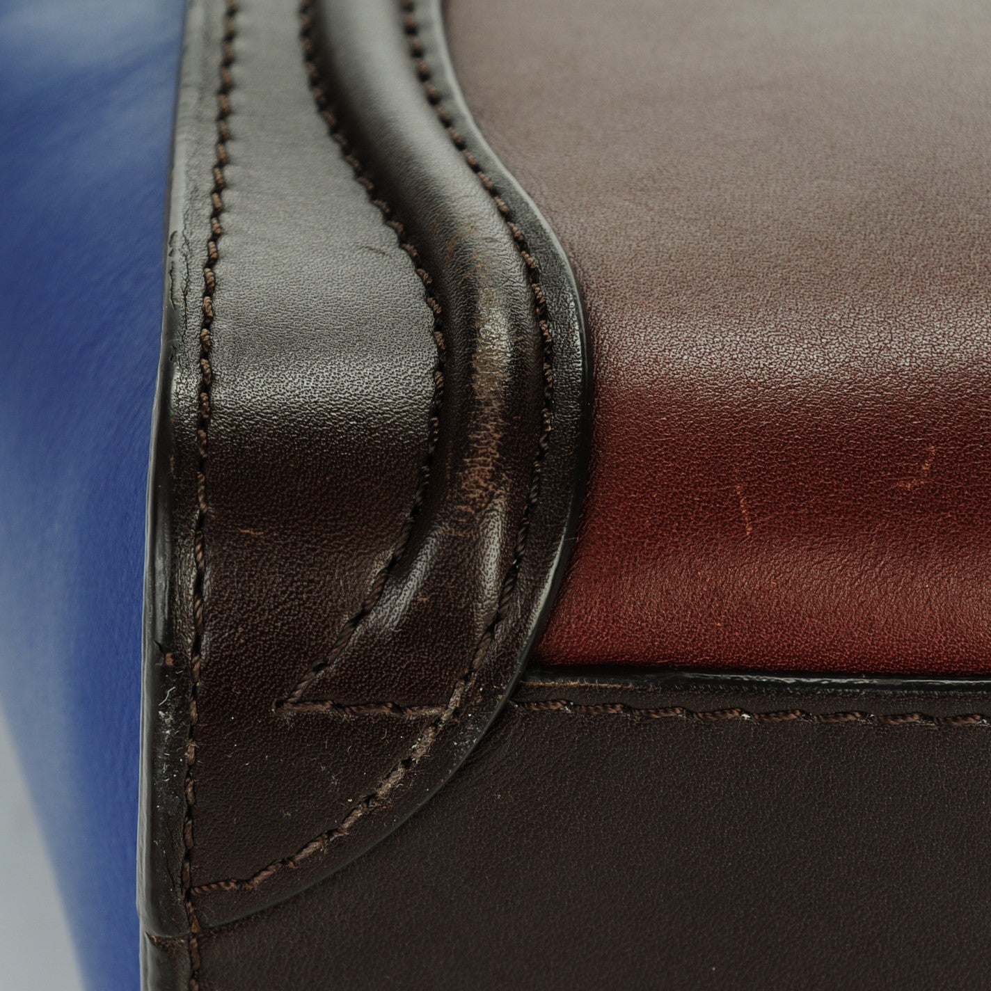Celine Smooth Calfskin Nano Tri-Color Luggage Acajou 13 of 15