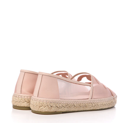 Chanel Mesh Grosgrain CC Espadrilles 40 Pink 4 of 10