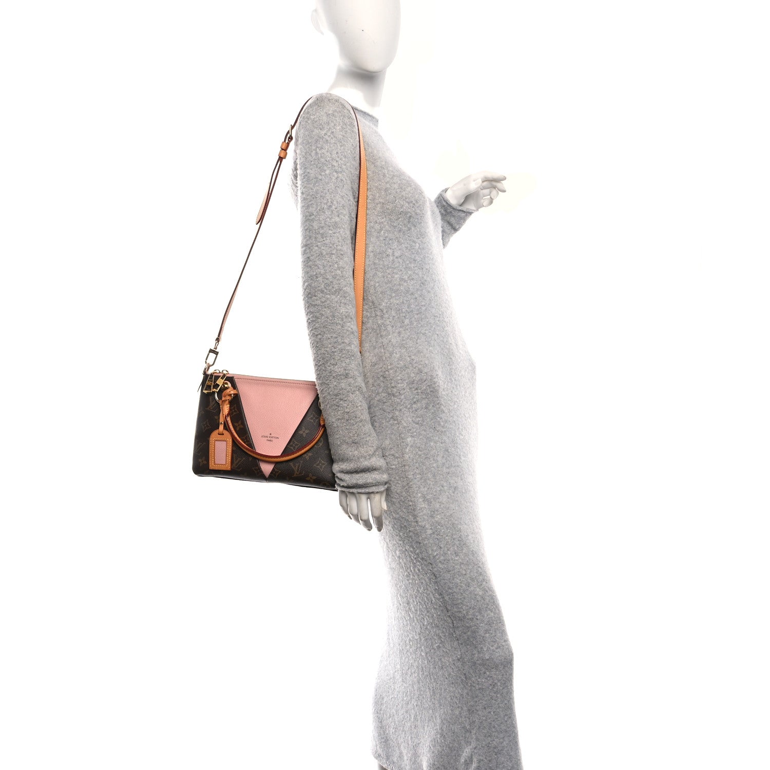 Louis Vuitton Monogram V Tote BB Rose Poudre 2 of 9