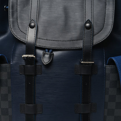 Louis Vuitton Epi Damier Cobalt Christopher Backpack PM 6 of 9