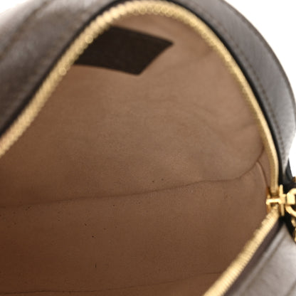 Gucci GG Supreme Monogram Web Mini Ophidia Round Shoulder Bag Brown 5 of 12