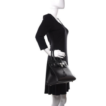 Hermes Madame Calfskin Birkin Sellier 30 Black 2 of 12