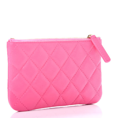 Chanel Caviar Quilted Small Cosmetic Case Pink 3 of 8