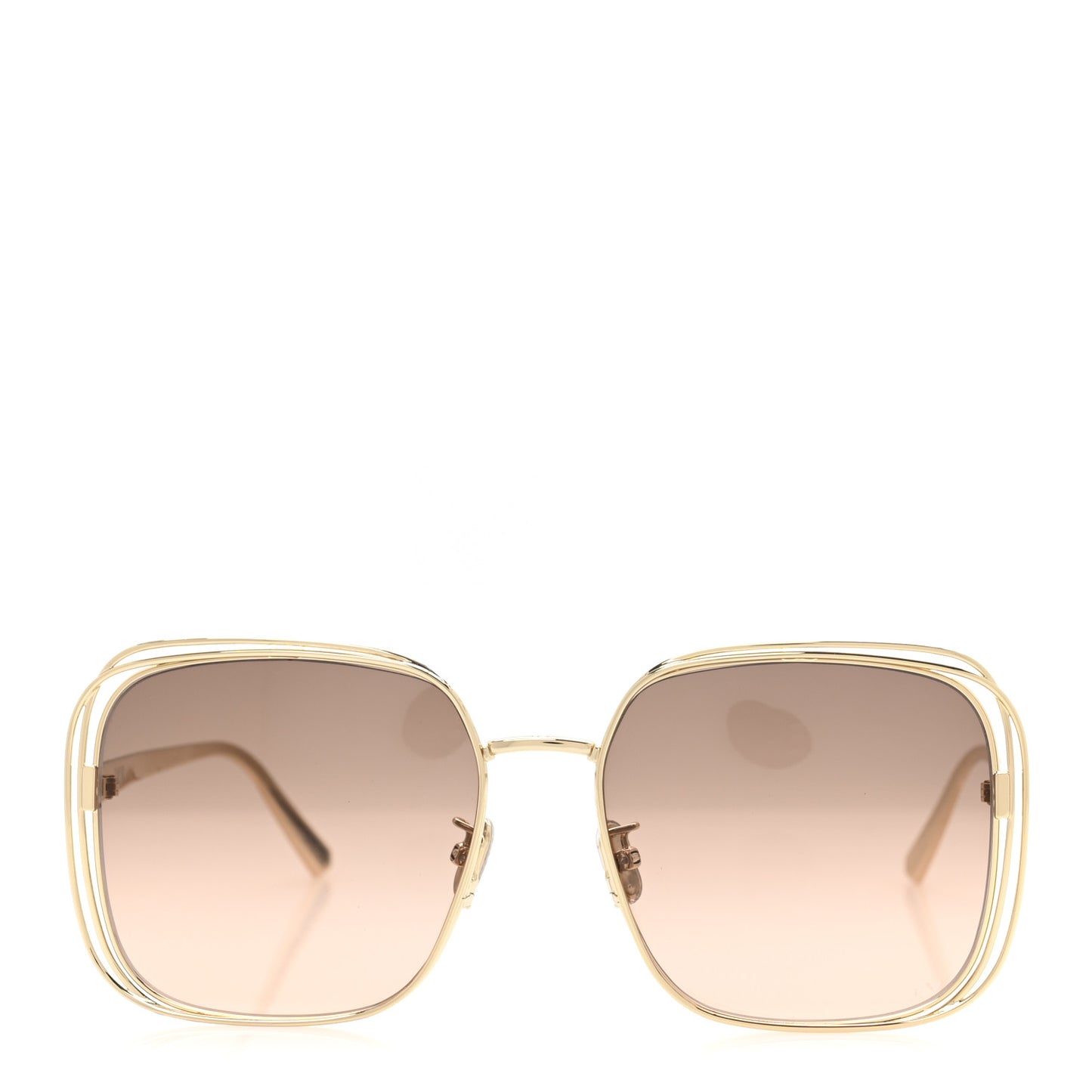 Metal FilDior S1U Square Sunglasses Gold