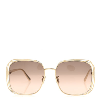 Christian Dior Metal FilDior S1U Square Sunglasses Gold 2 of 10