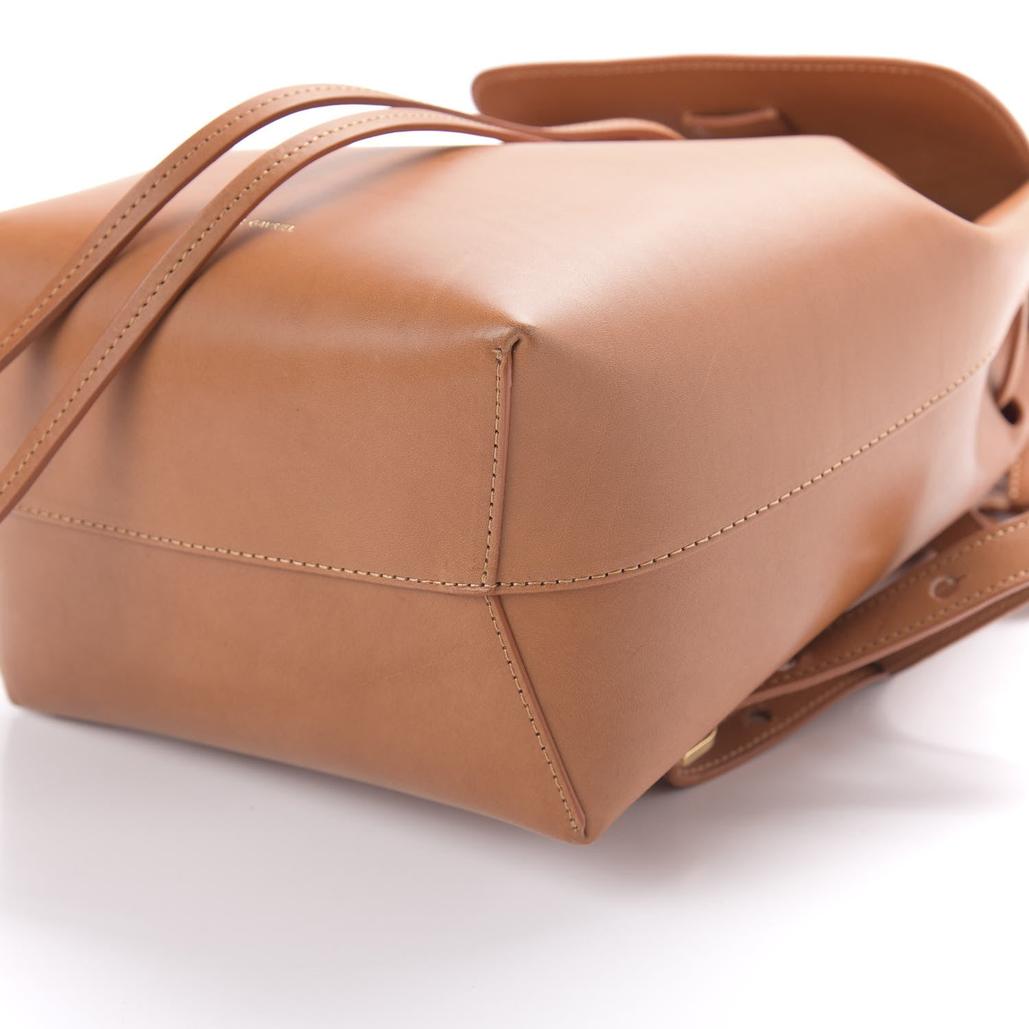 Mansur Gavriel Vegetable Tanned Calfskin Mini Backpack Cammello Orange 6 of 9