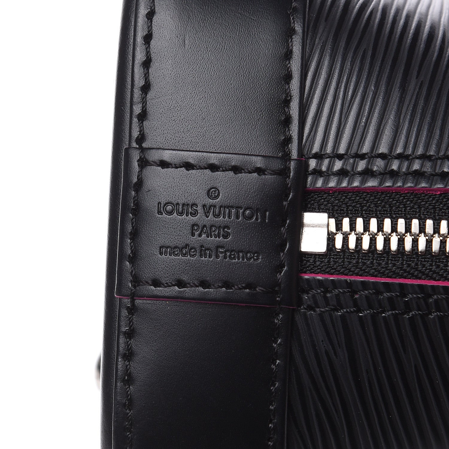 Louis Vuitton Epi Alma BB Black Hot Pink 8 of 10
