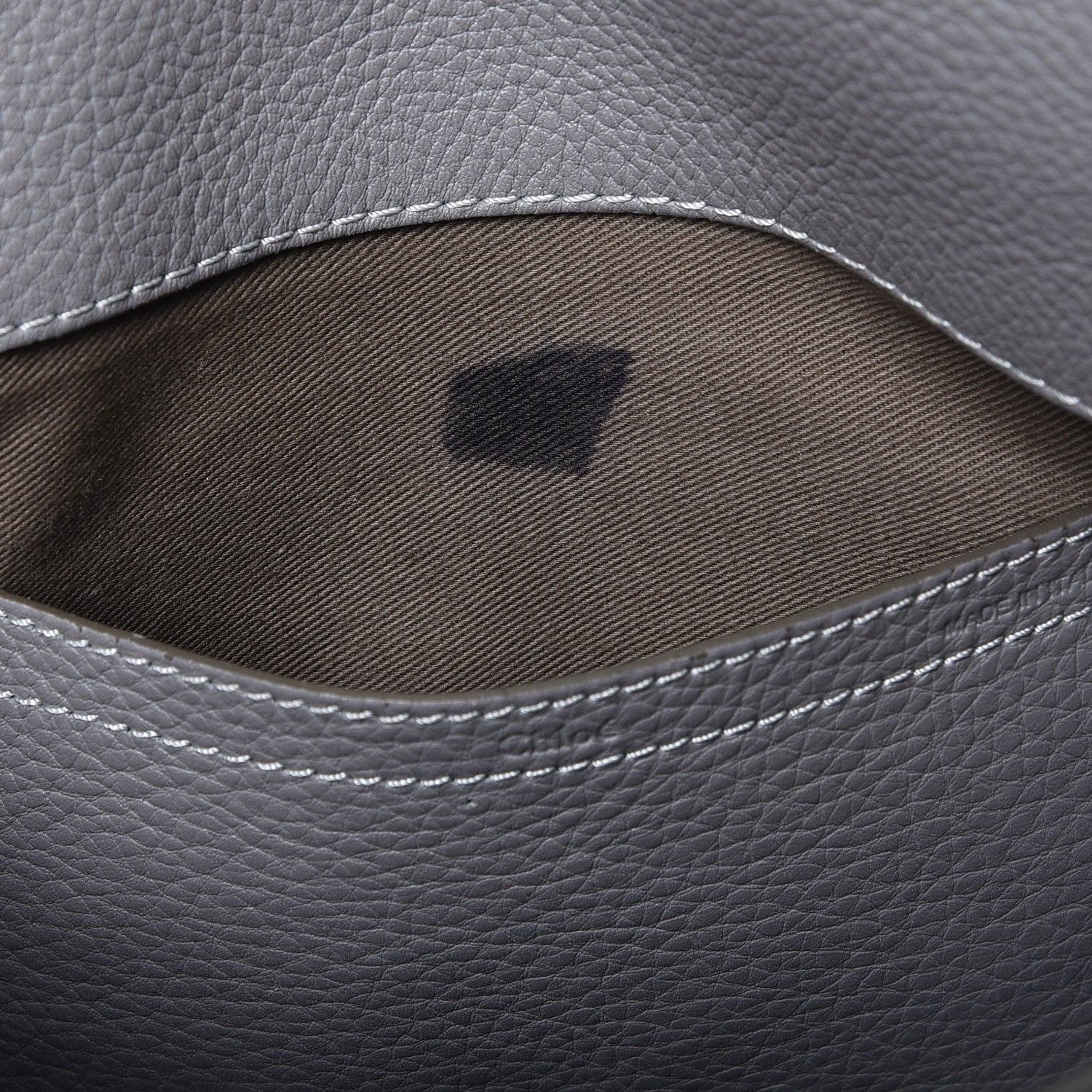 Chloe Calfskin Medium Marcie Round Crossbody Bag Cashmere Grey 6 of 8