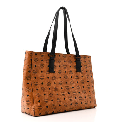 MCM Visetos Large Klassik Tote Cognac 3 of 10