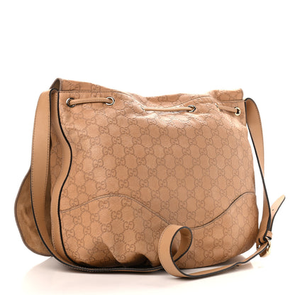 Gucci Guccissima Tribeca Messenger Bag Beige 2 of 16