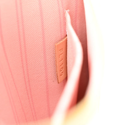 Louis Vuitton Damier Azur Neverfull MM GM Pochette Rose Ballerine 7 of 7