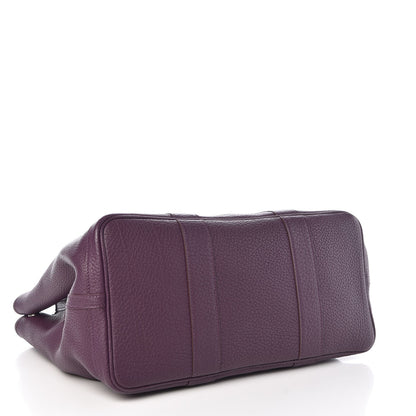 Hermes Taurillon Clemence Garden Party 36 MM Cassis 4 of 7