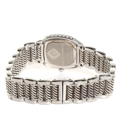 David Yurman Stainless Steel Diamond Bezel Mother of Pearl 25mm Thoroughbred Quartz Watch 6 of 8