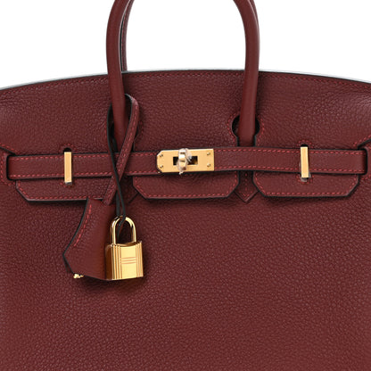 Hermes Togo Birkin 25 Rouge H 8 of 11