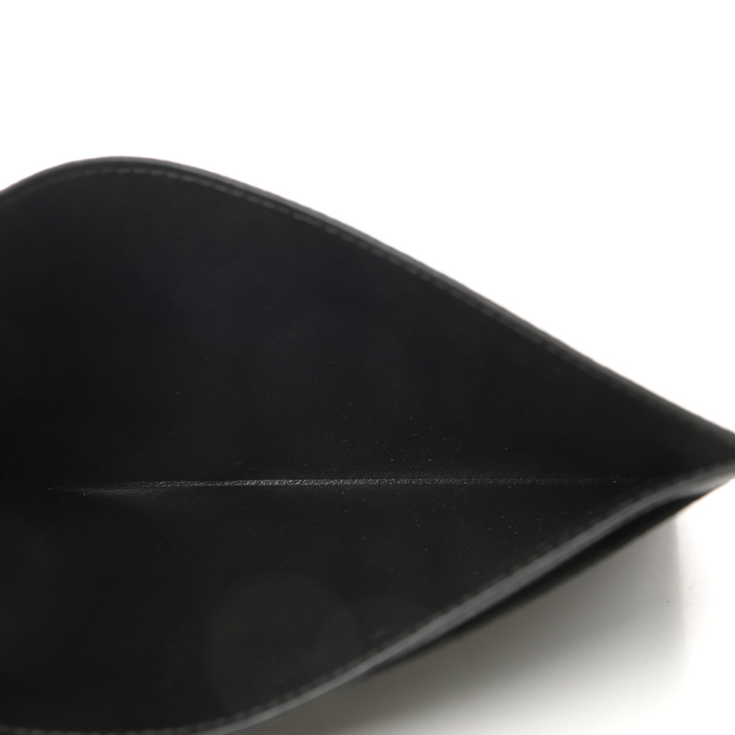 Calfskin Felicie Chain Wallet Card Holder Insert Black
