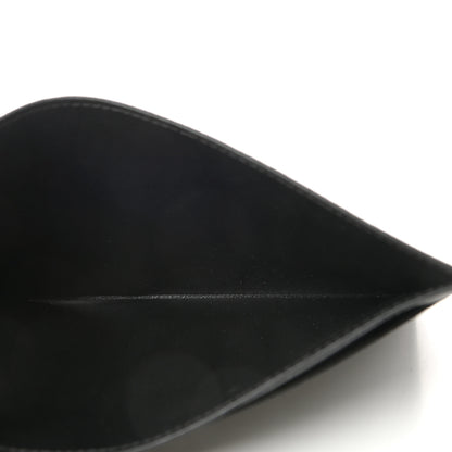 Louis Vuitton Calfskin Felicie Chain Wallet Card Holder Insert Black 5 of 6