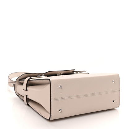 Delvaux Crispy Calfskin Mini Tempete Satchel Griege 4 of 9
