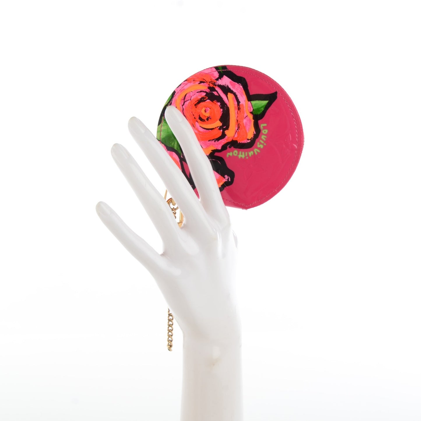 Vernis Roses Chapeau Coin Purse Rose Pop