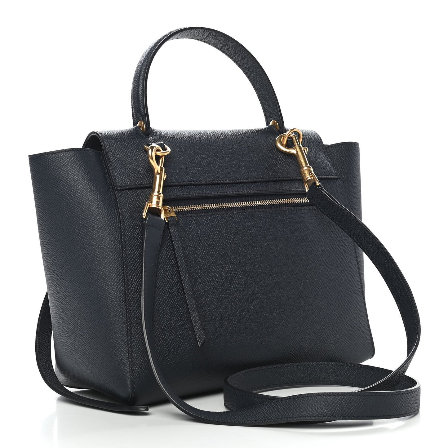 Baby Grained Calfskin Micro Belt Bag Midnight