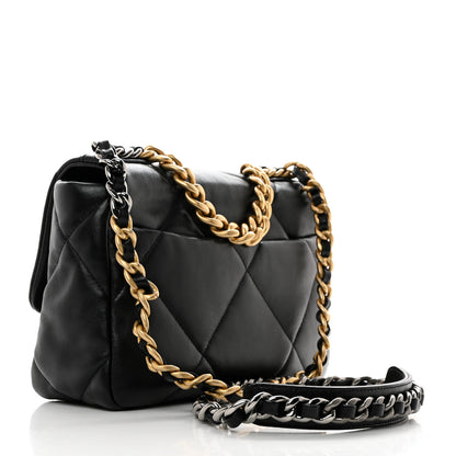 Chanel Lambskin Quilted Medium Chanel 19 Flap Black 3 of 10