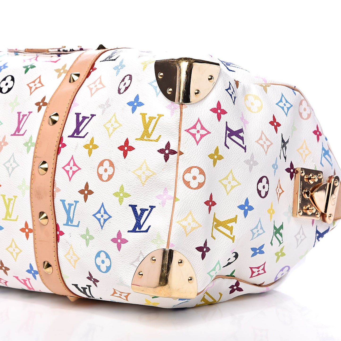 Monogram Multicolor Keepall 45 White