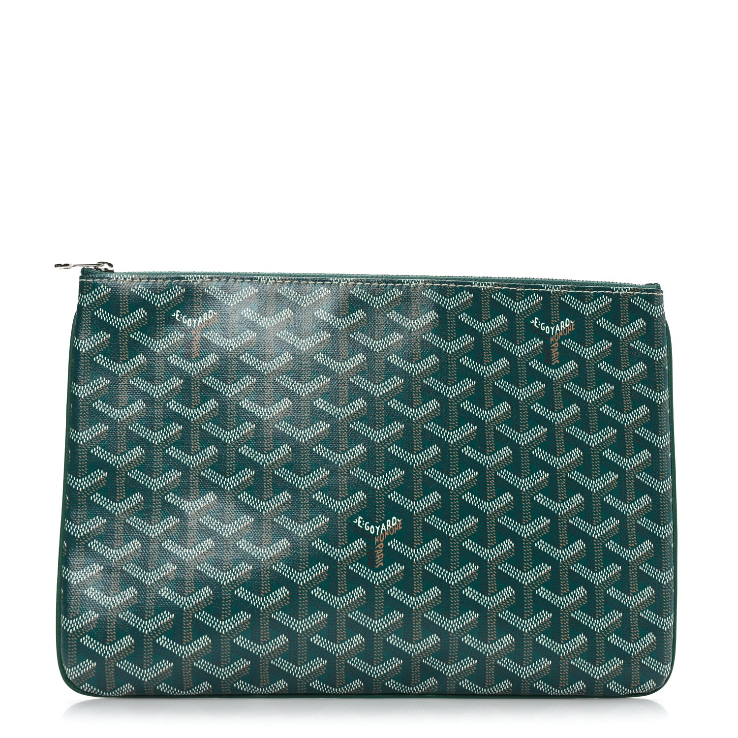 Goyard Goyardine Senat Pochette MM Green 1 of 6