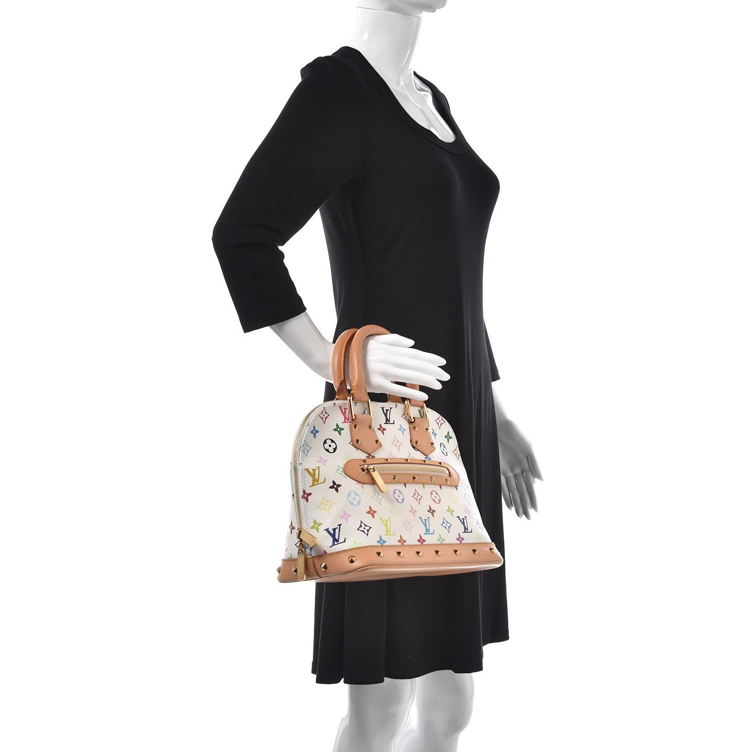 Louis Vuitton Monogram Multicolor Alma White 2 of 11