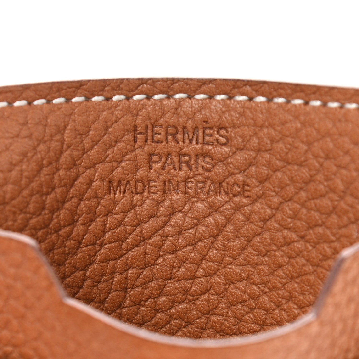Hermes Barenia Faubourg City 3CC Card Holder Fauve 7 of 8