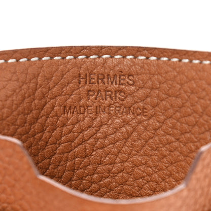 Hermes Barenia Faubourg City 3CC Card Holder Fauve 7 of 8