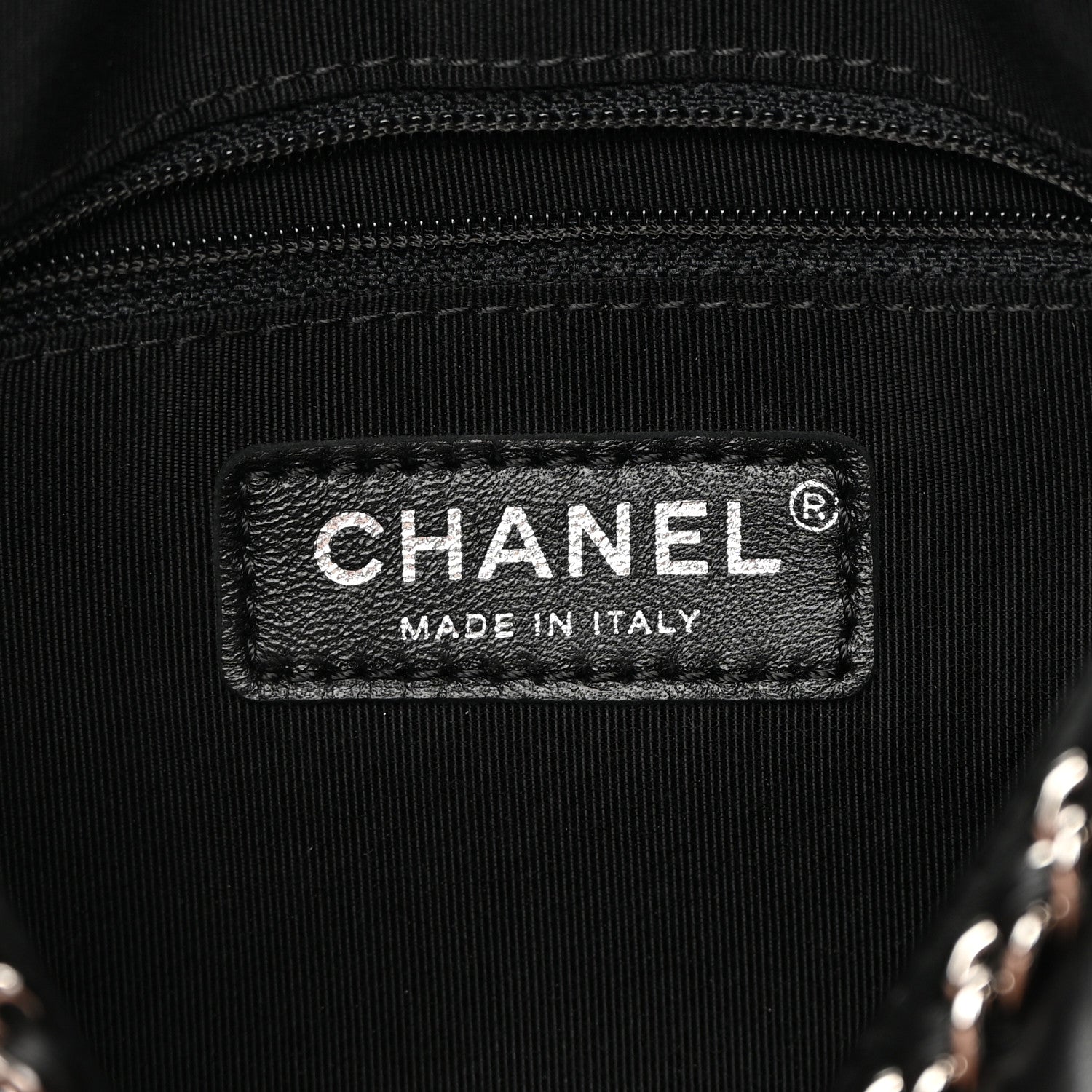 Chanel Crumpled Calfskin Quilted Chain All Over Shoulder Bag Black 6 of 10