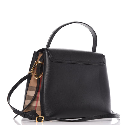 Burberry Derby Calfskin House Check Medium Camberley Black 3 of 11