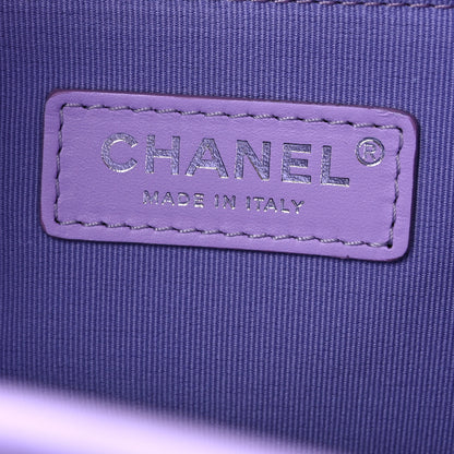 Chanel Shaded Calfskin Small Deauville Tote Light Purple Pink Coral 7 of 11